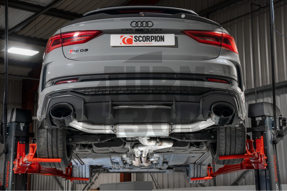 Audi RSQ3 F3 Sportback Skorpion Katalysator / GPF Rückseite