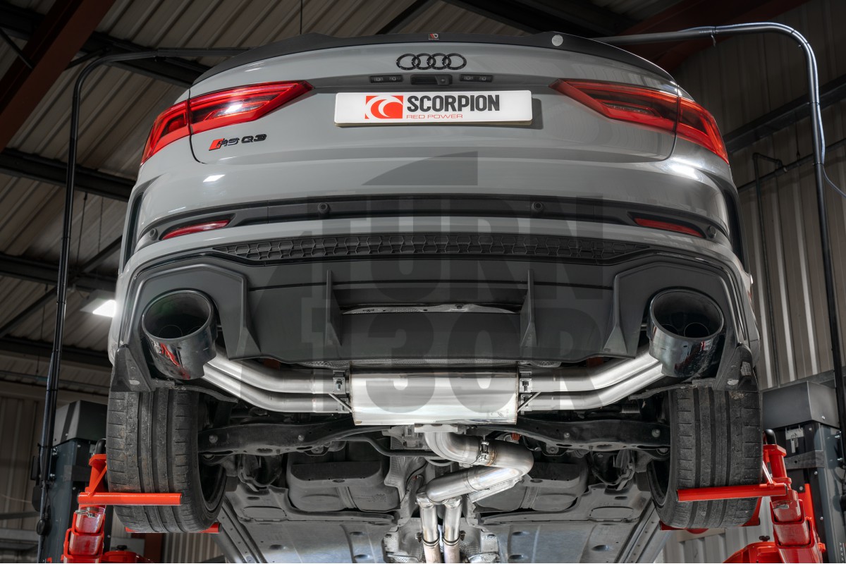 Audi RSQ3 F3 Sportback Skorpion Katalysator / GPF Rückseite