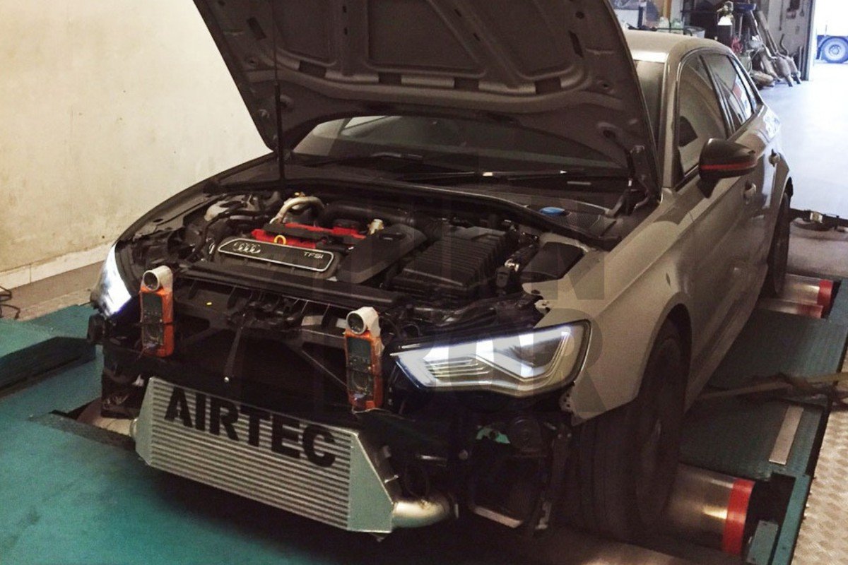 Fortschrittliches Ladeluftkühlersystem von Airtec für Audi RS3 8V Fortschrittliches Ladeluftkühlersystem von Airtec für Audi RS3 8V