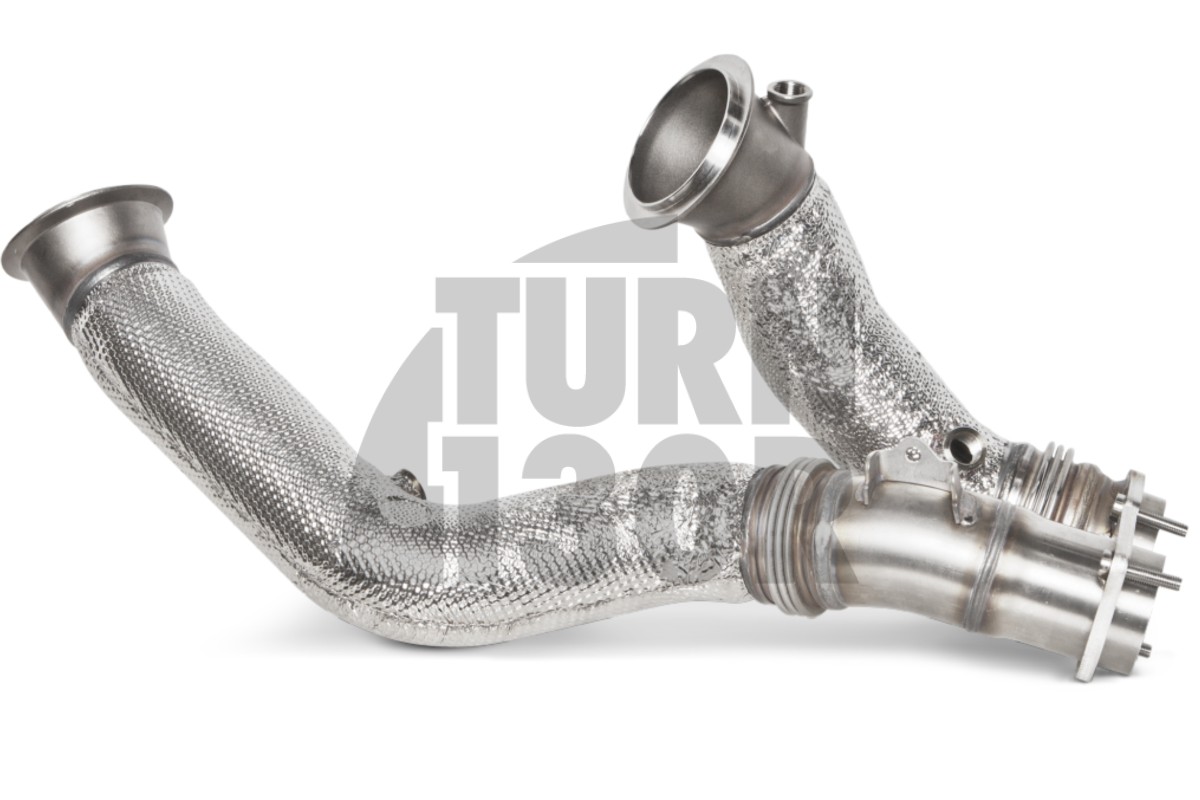 Akrapovic Downpipes ohne Katalysatoren für BMW M2 Comp F87 / M3 F80 / M4 F82