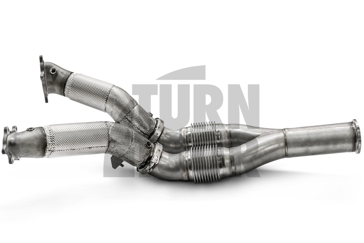 Akrapovic Katalysator ohne Downpipes für Nissan R35 GTR