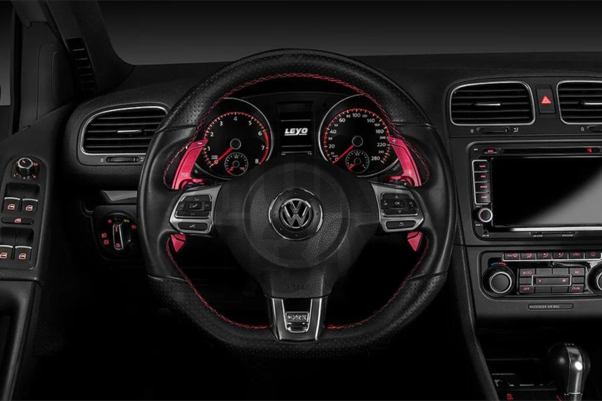 Leyo Billet Schaltwippenverlängerung für Scirocco / Golf 5 / Golf 6