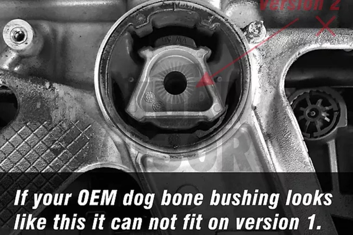 Leyo DogBone Mount Bush Insert für A3, S3, RS3 8V / 8Y, Leon 3, Golf 7, Golf 8 GTI / R