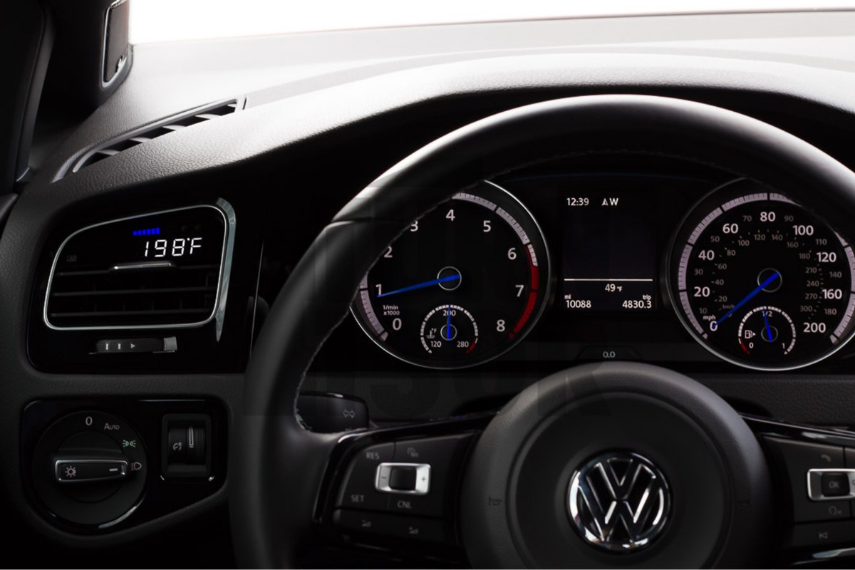 P3 Gauges Digital Vent Gauge for Golf 7 R