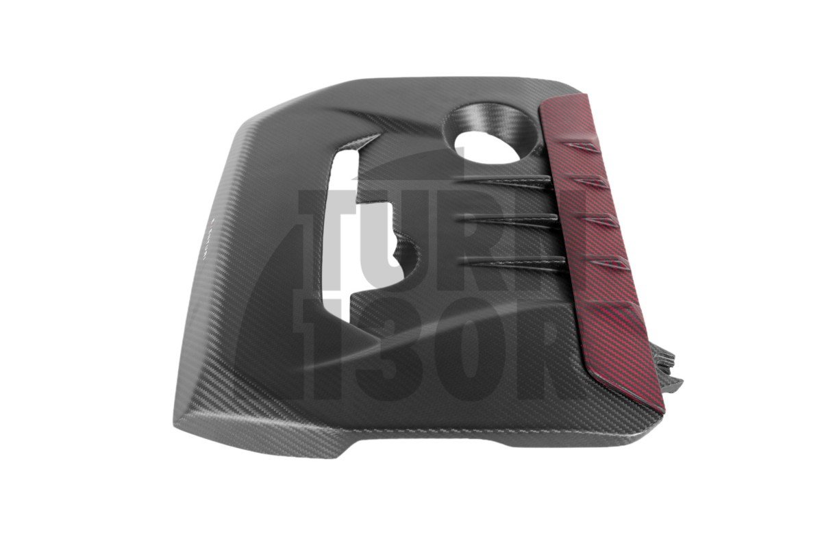 Eventuri Kohlefaser / Rote Kevlar Motorabdeckung für Toyota Yaris GR Eventuri Kohlefaser / Rote Kevlar Motorabdeckung für Toyota Yaris GR