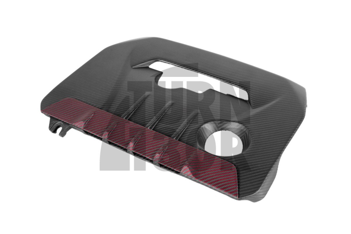 Eventuri Kohlefaser / Rote Kevlar Motorabdeckung für Toyota Yaris GR Eventuri Kohlefaser / Rote Kevlar Motorabdeckung für Toyota Yaris GR