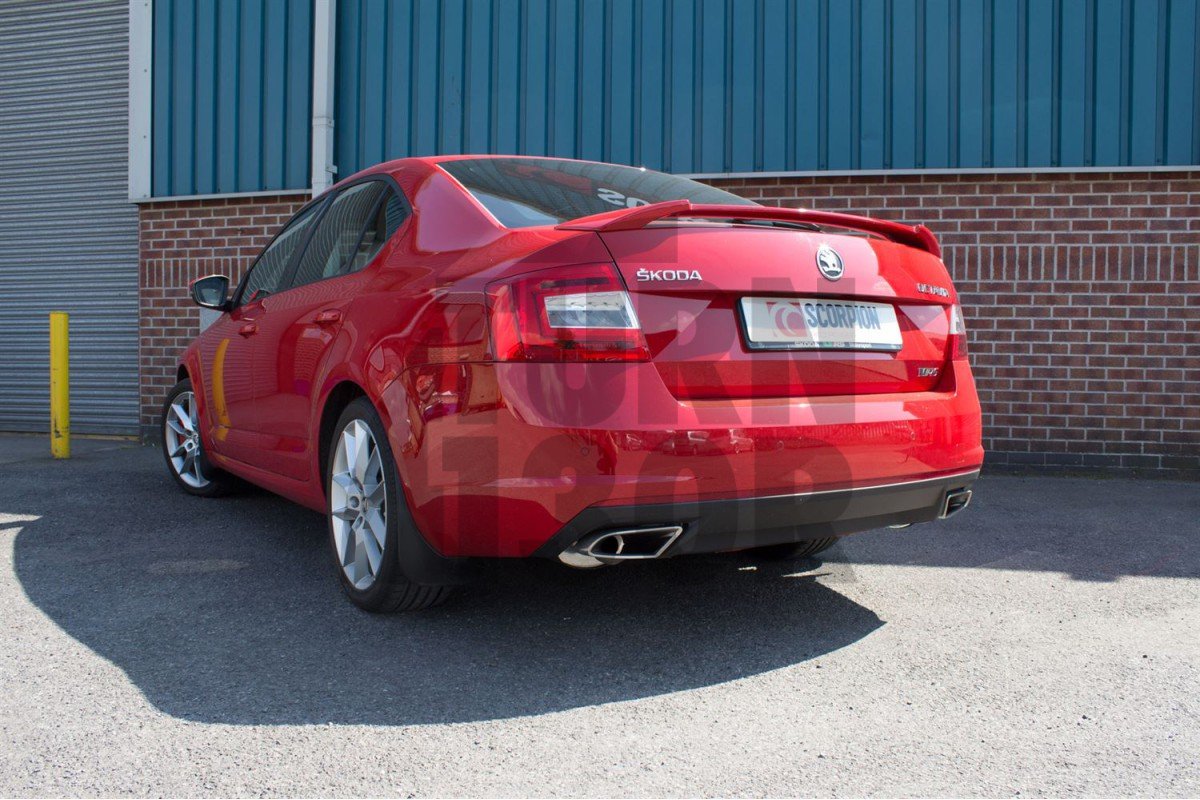 Skoda Octavia 5E VRS Skorpion Endschalldämpfer Skoda Octavia 5E VRS Skorpion Endschalldämpfer