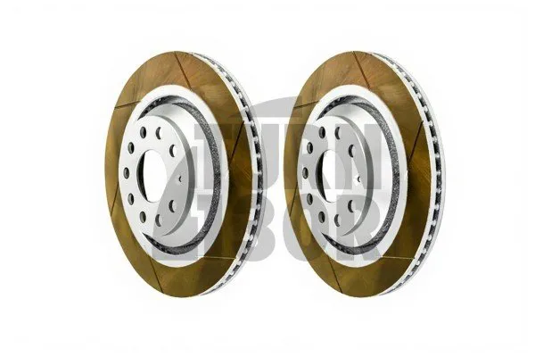Dixcel FS Slotted Front Brake Discs Golf 6 R - R32 - S3 8P - TT 8J & Leon 2 Cupra 310mm 