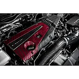 Honda Civic Type R FK2 / FK8 Carbonfaser / Rotes Kevlar Motorabdeckung von Eventuri Honda Civic Type R FK2 / FK8 Carbonfaser / Rotes Kevlar Motorabdeckung von Eventuri